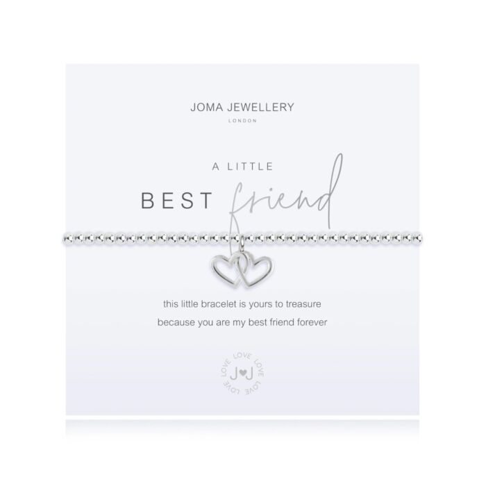 Joma Jewellery A Little 'Best Friend' Double Heart Bracelet